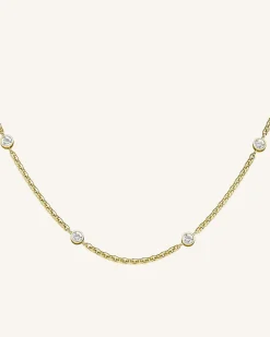 4 Birthstone Necklace
