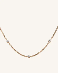 3 Birthstone Necklace