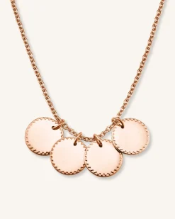 4 Coin Charm Necklace