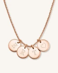 4 Coin Charm Necklace