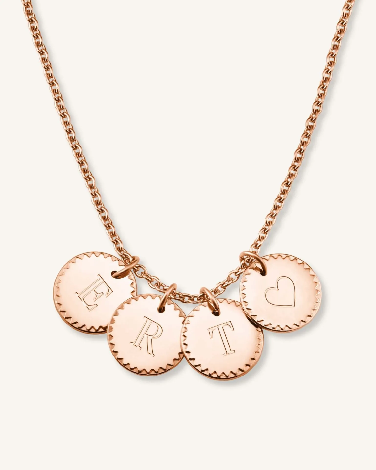 4 Coin Charm Necklace