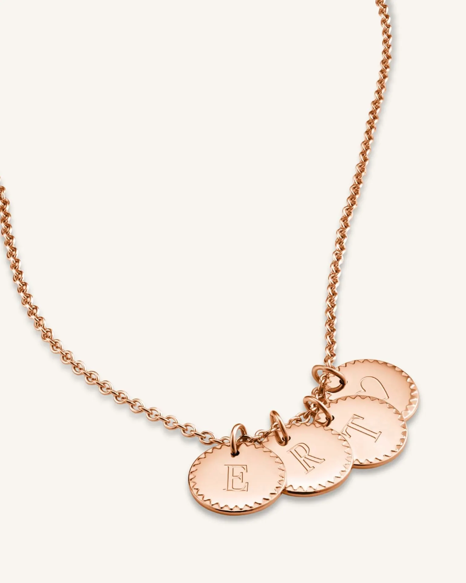 4 Coin Charm Necklace