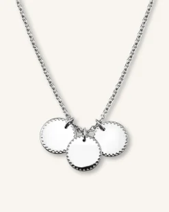 3 Coin Charm Necklace