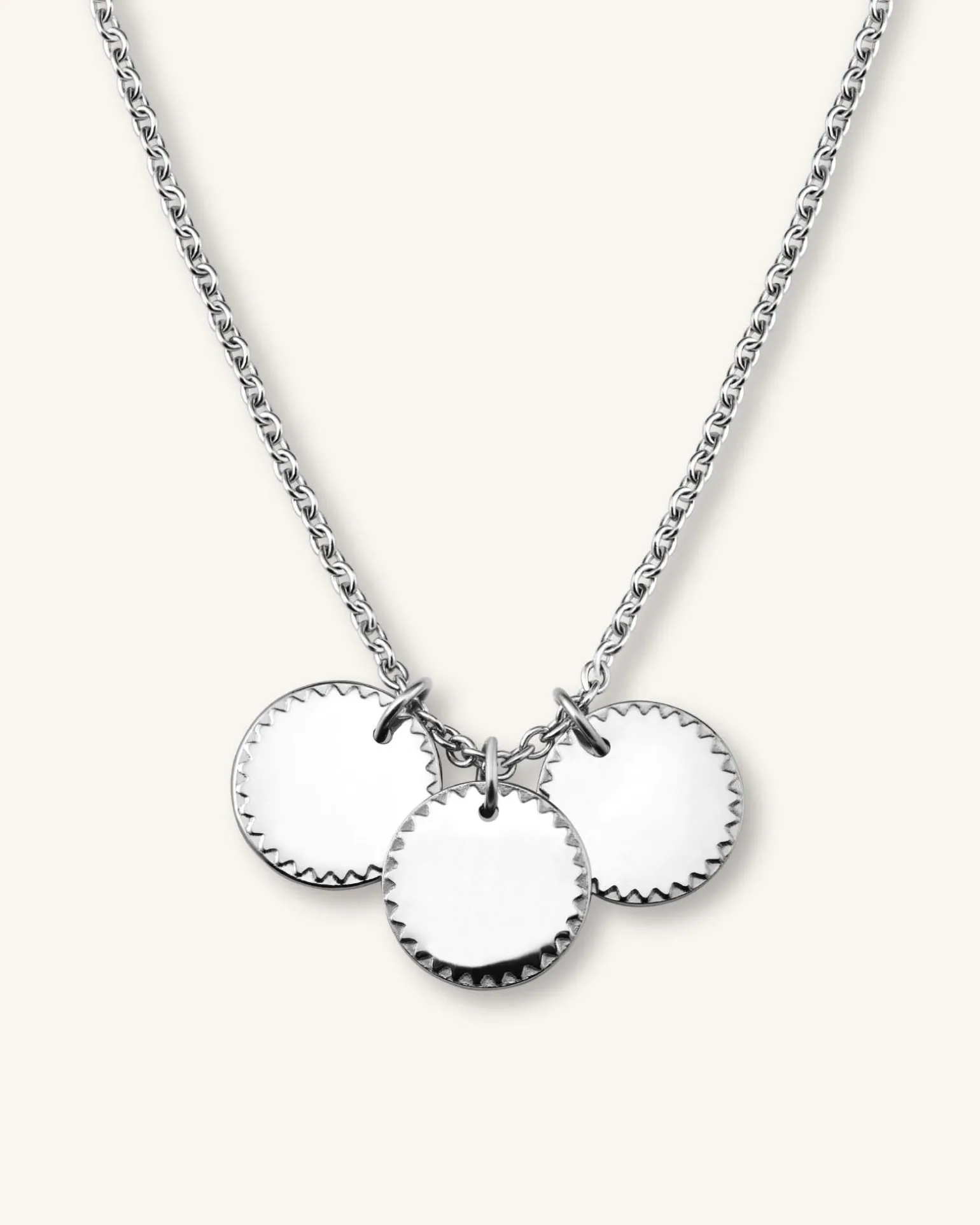 3 Coin Charm Necklace