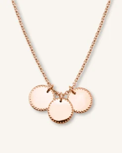 3 Coin Charm Necklace