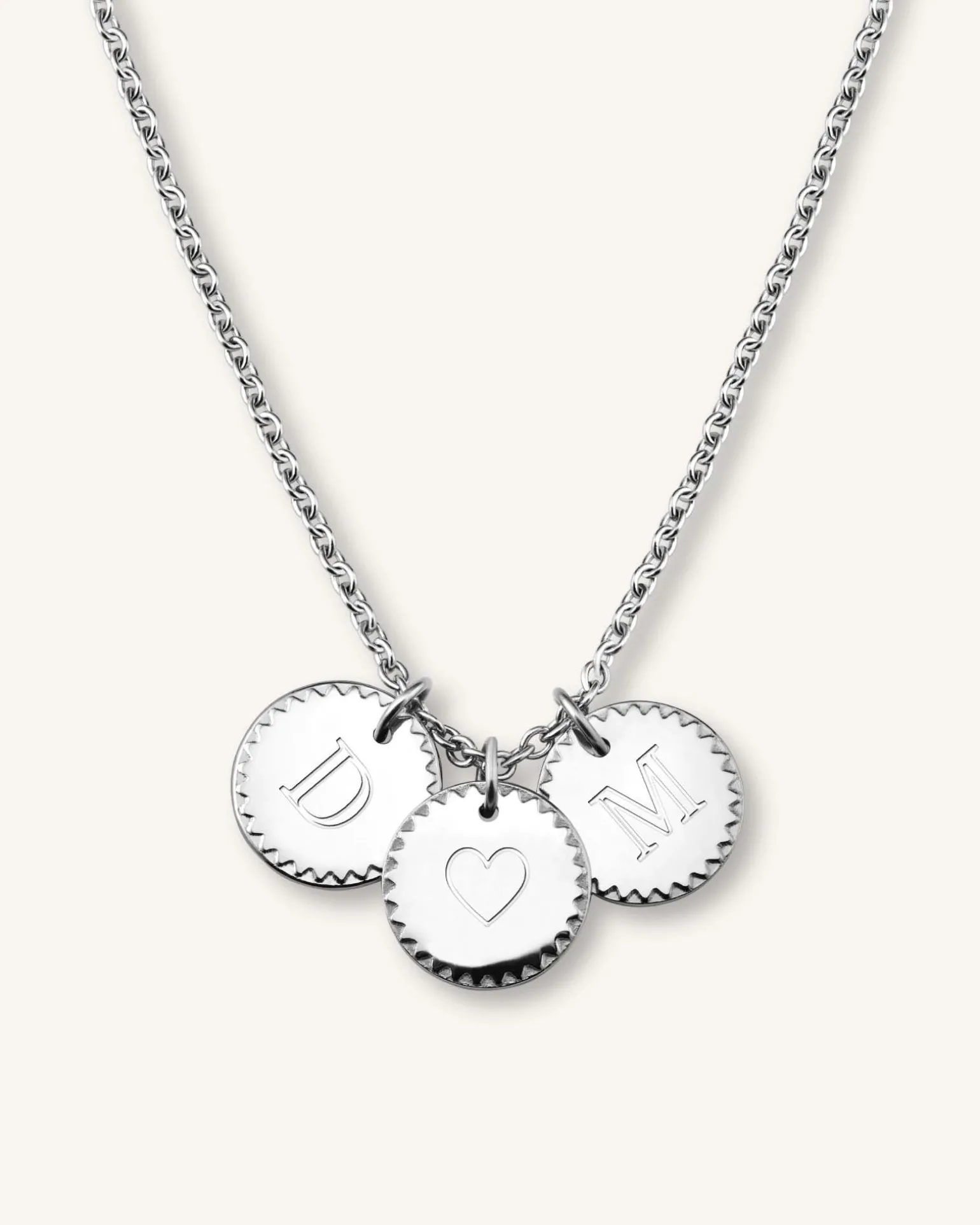 3 Coin Charm Necklace