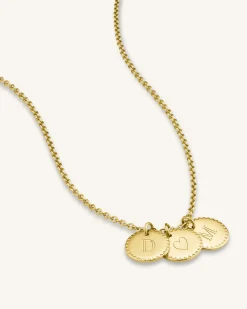 3 Coin Charm Necklace