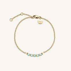 5 Stone Bracelet Blue