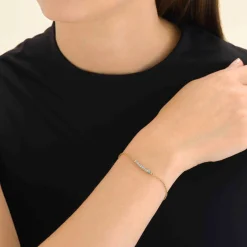 5 Stone Bracelet Blue