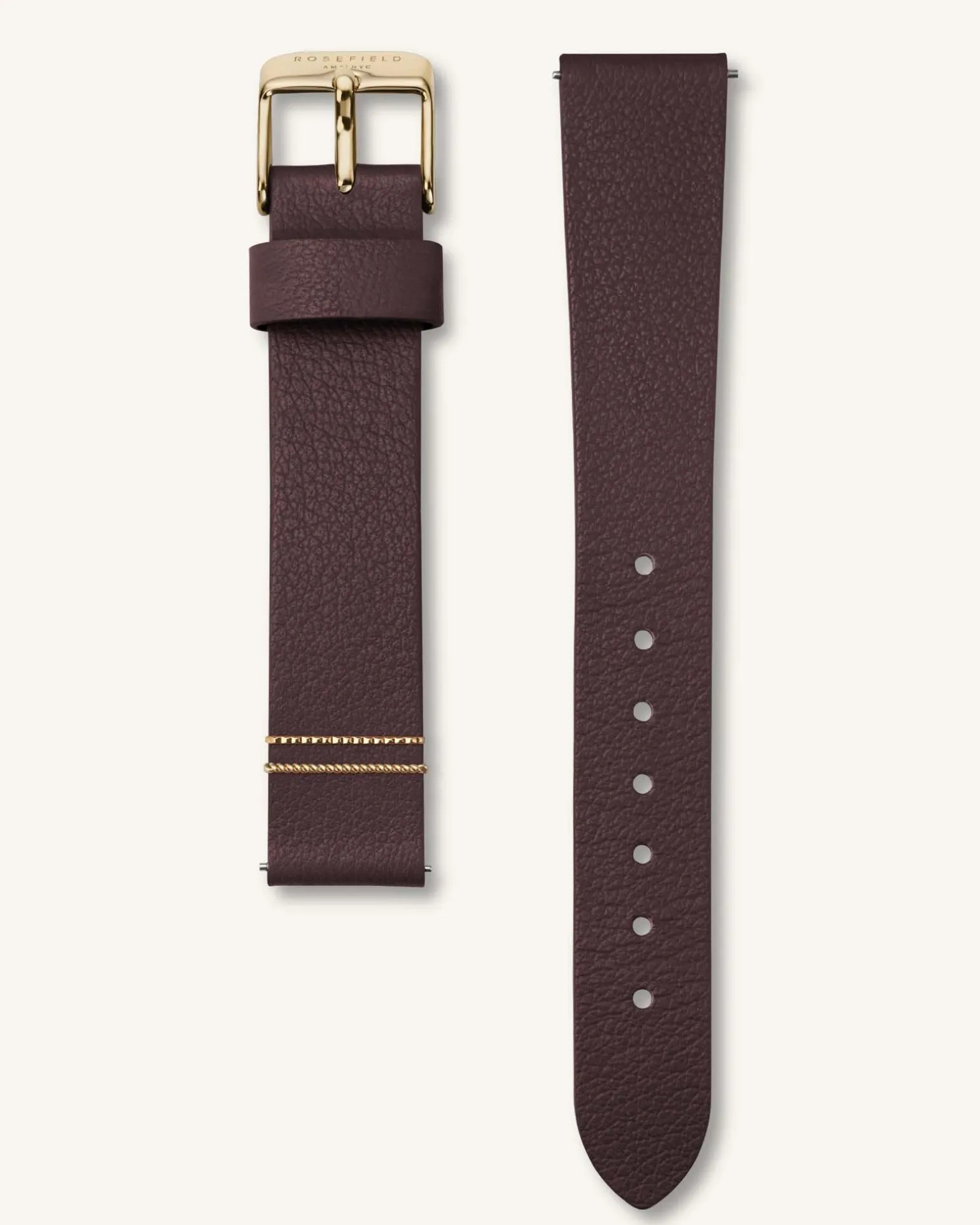 Aubergine Gold Strap