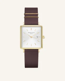 Aubergine Gold Strap