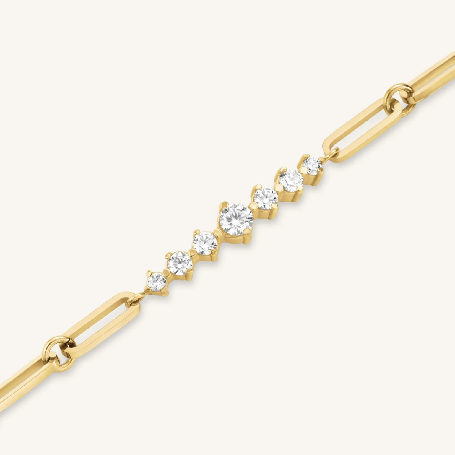 Bar Bracelet With Stones