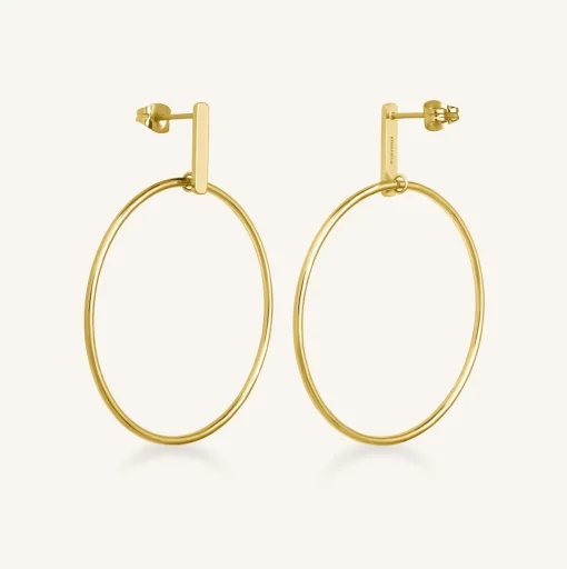 Bar Earing Gold