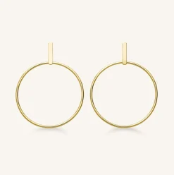 Bar Earing Gold