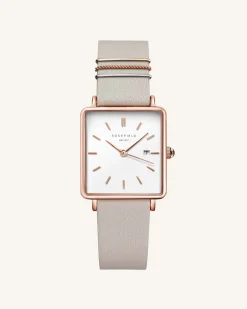Boxy Cool Grey Rose Gold