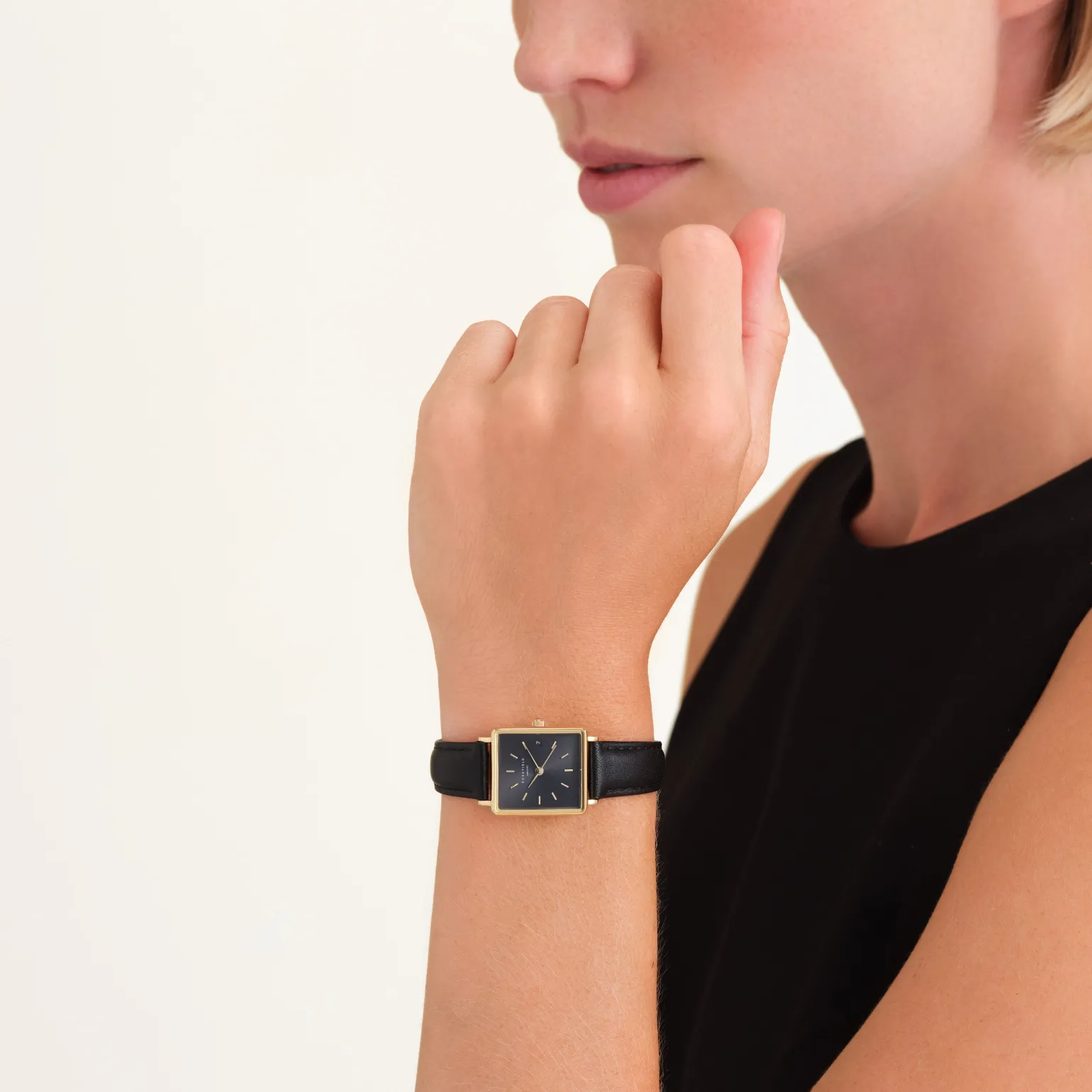 Boxy XS Black Leather