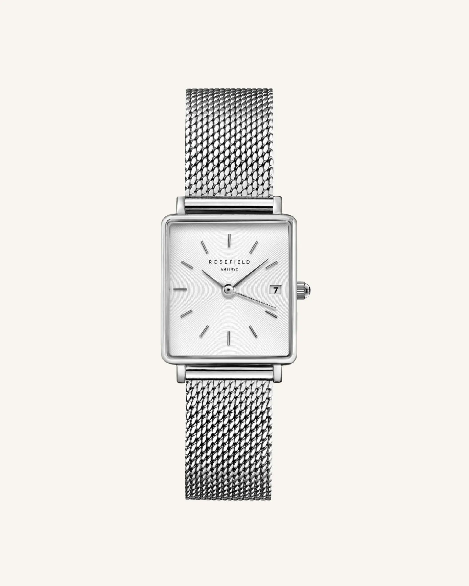 Boxy XS Silver Mesh