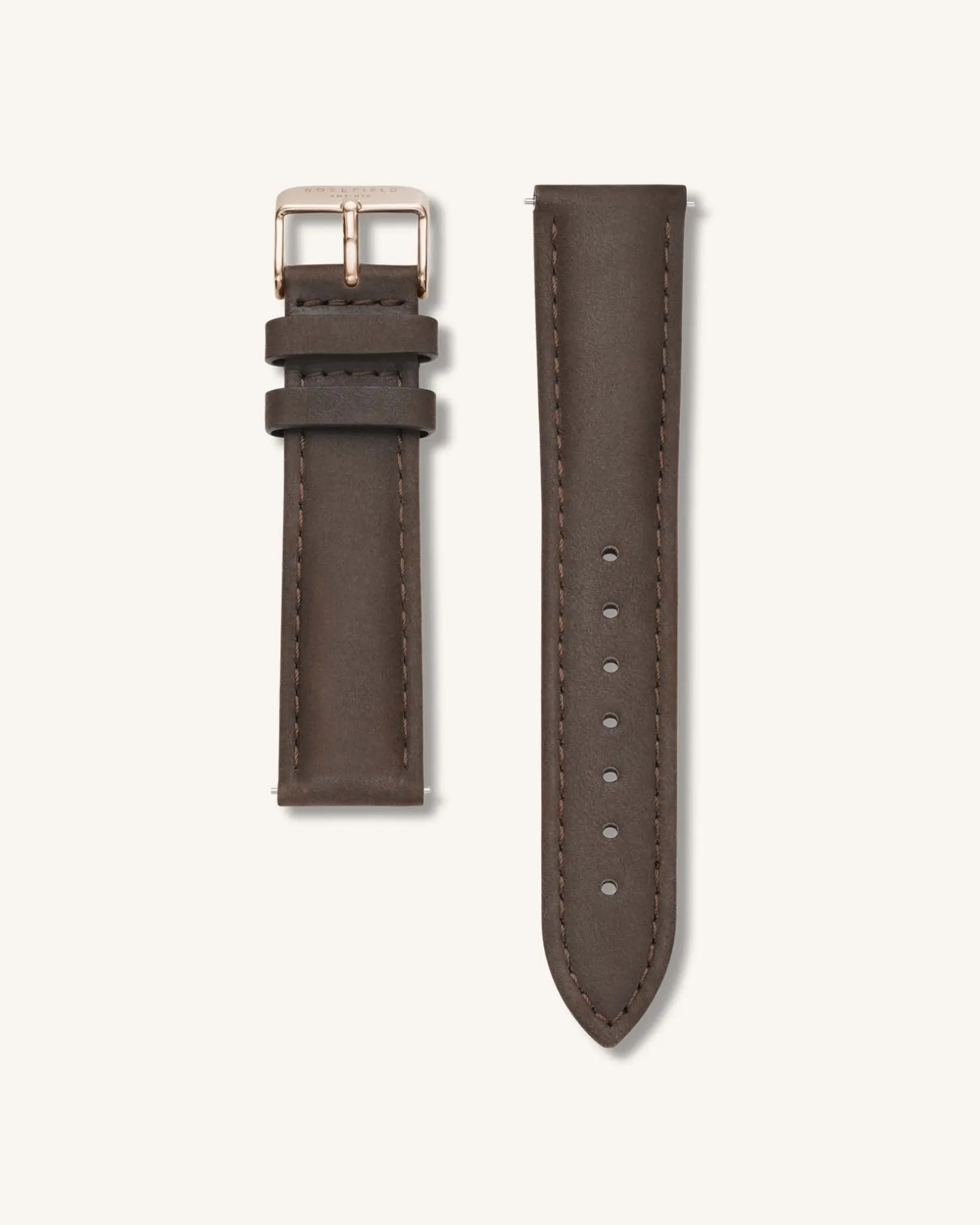 Brown Rose gold Strap