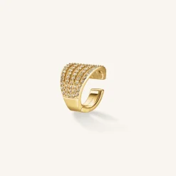 Caged Crystal Earcuff