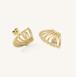 Caged Crystal Earrings
