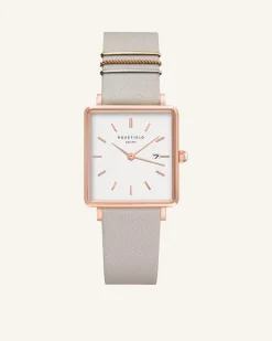 Cool Grey Rose gold Strap