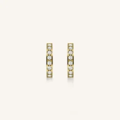 Crystal Hoop Gold