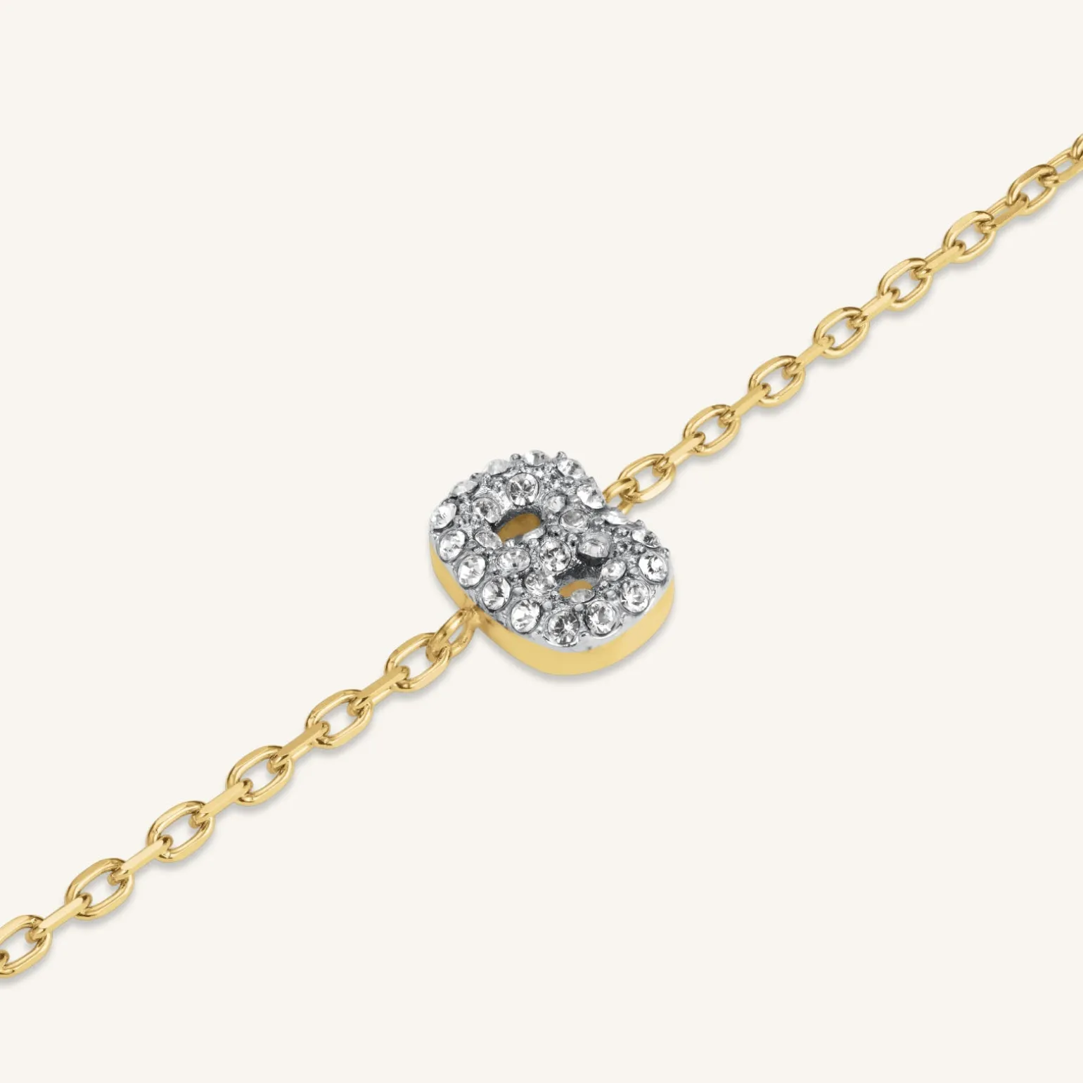 Crystal Letter B Bracelet