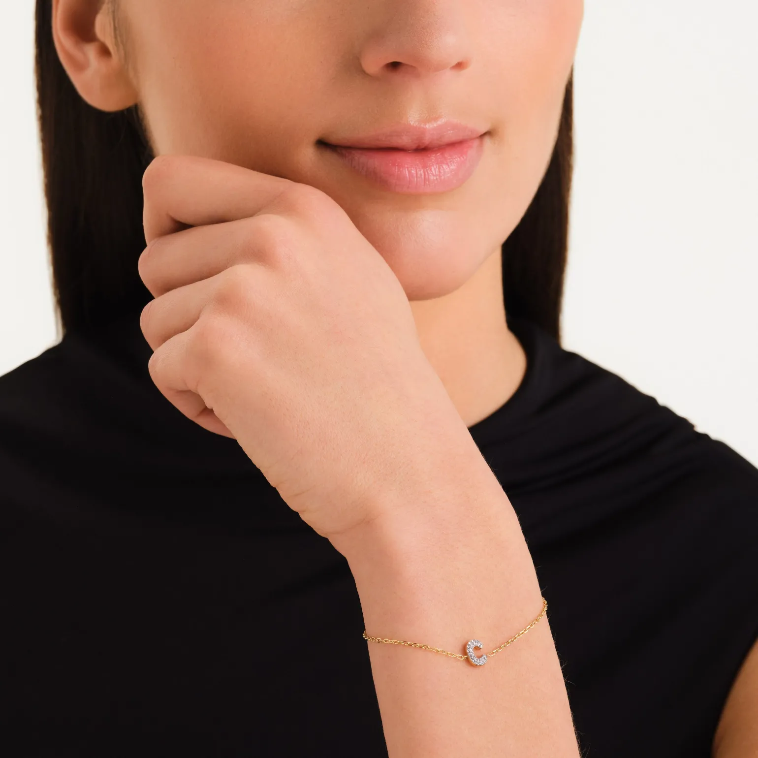 Crystal Letter C Bracelet