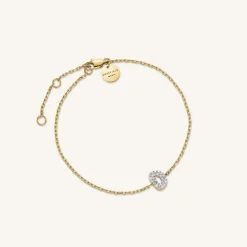 Crystal Letter D Bracelet