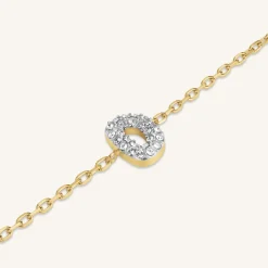 Crystal Letter D Bracelet