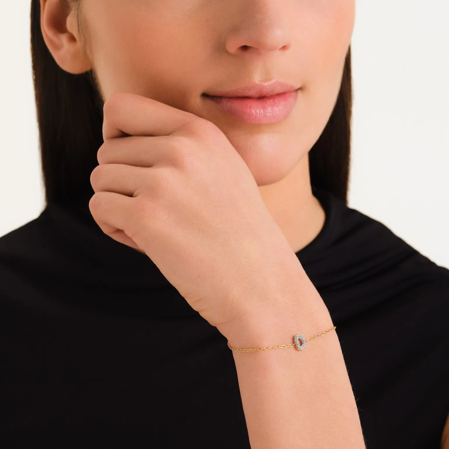 Crystal Letter D Bracelet