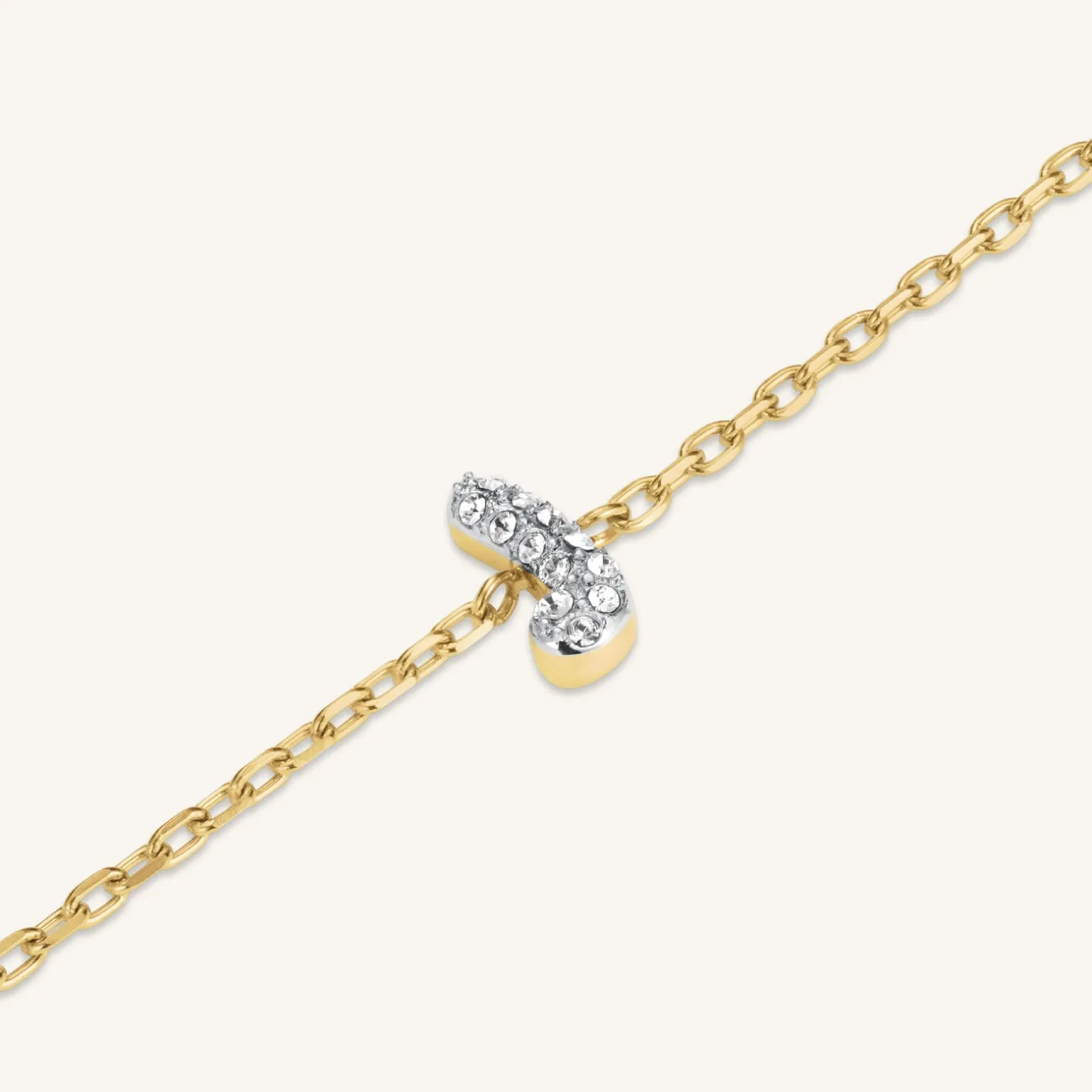 Crystal Letter J Bracelet