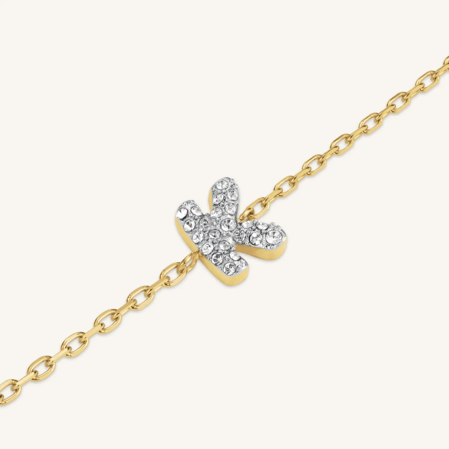 Crystal Letter K Bracelet
