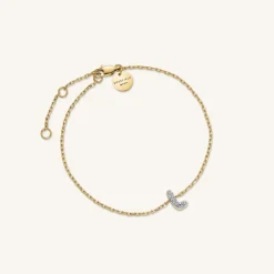 Crystal Letter L Bracelet