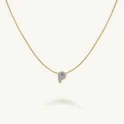 Crystal Letter P Necklace