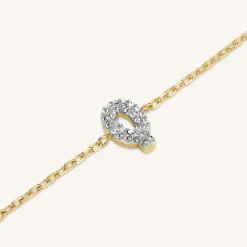 Crystal Letter Q Bracelet