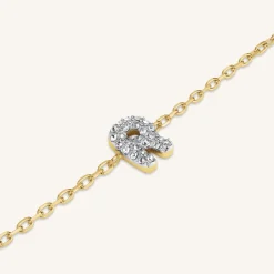 Crystal Letter R Bracelet