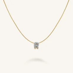 Crystal Letter R Necklace