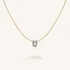 Crystal Letter U Necklace