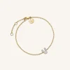 Crystal Letter V Bracelet
