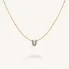Crystal Letter V Necklace