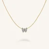 Crystal Letter W Necklace