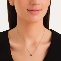 Crystal Letter X Necklace