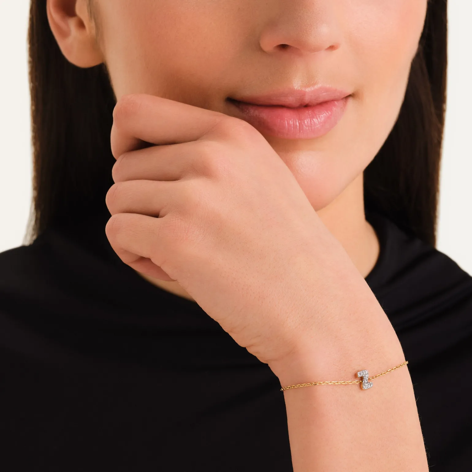Crystal Letter Z Bracelet