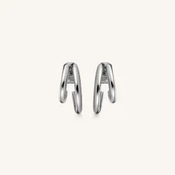 Double Hoop Silver