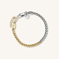 Duotone Herringbone Bracelet