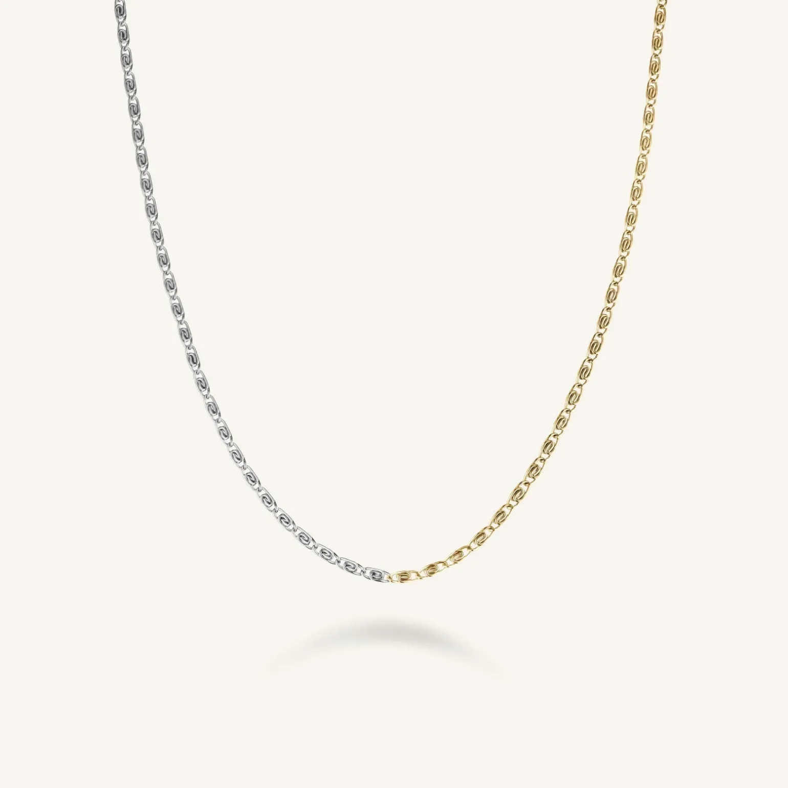 Duotone Swirl Necklace