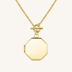 Geo Locket Gold