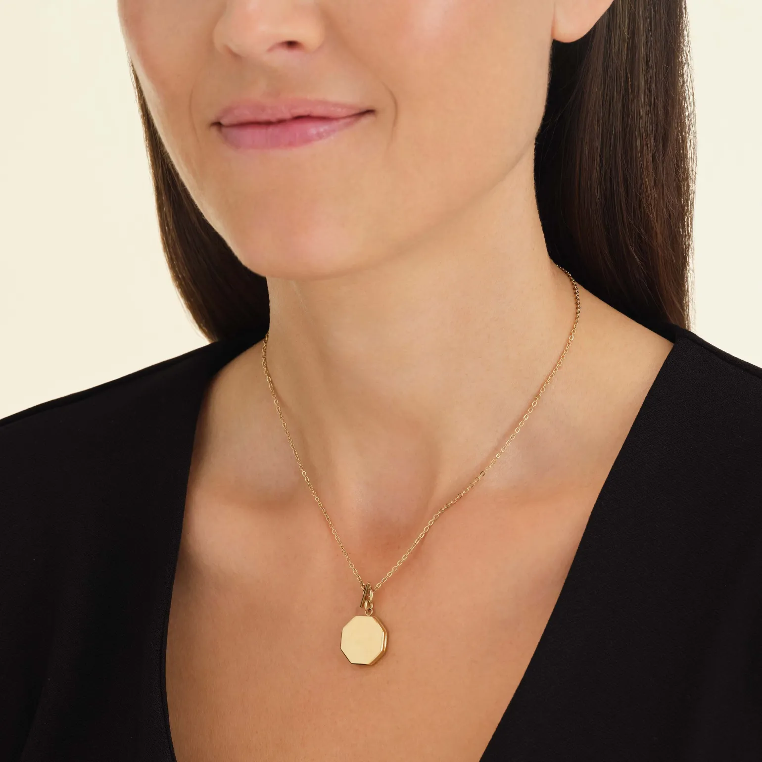 Geo Locket Gold