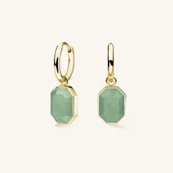 Geometric Gemstone Earrings